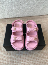 DAD SANDAL IN PALE PINK CALFSKIN